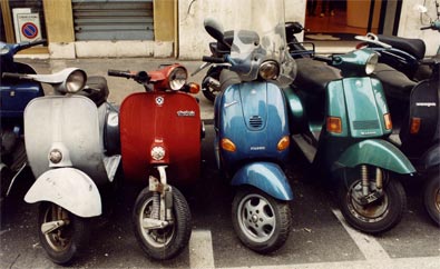 Rome Vespas